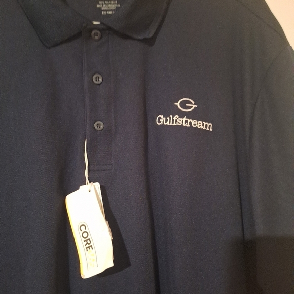 NWT Mens Core365 Polo Style Moisture Wicking‎ Shirt 4XLT Gulfstream Logo UV - Picture 1 of 3